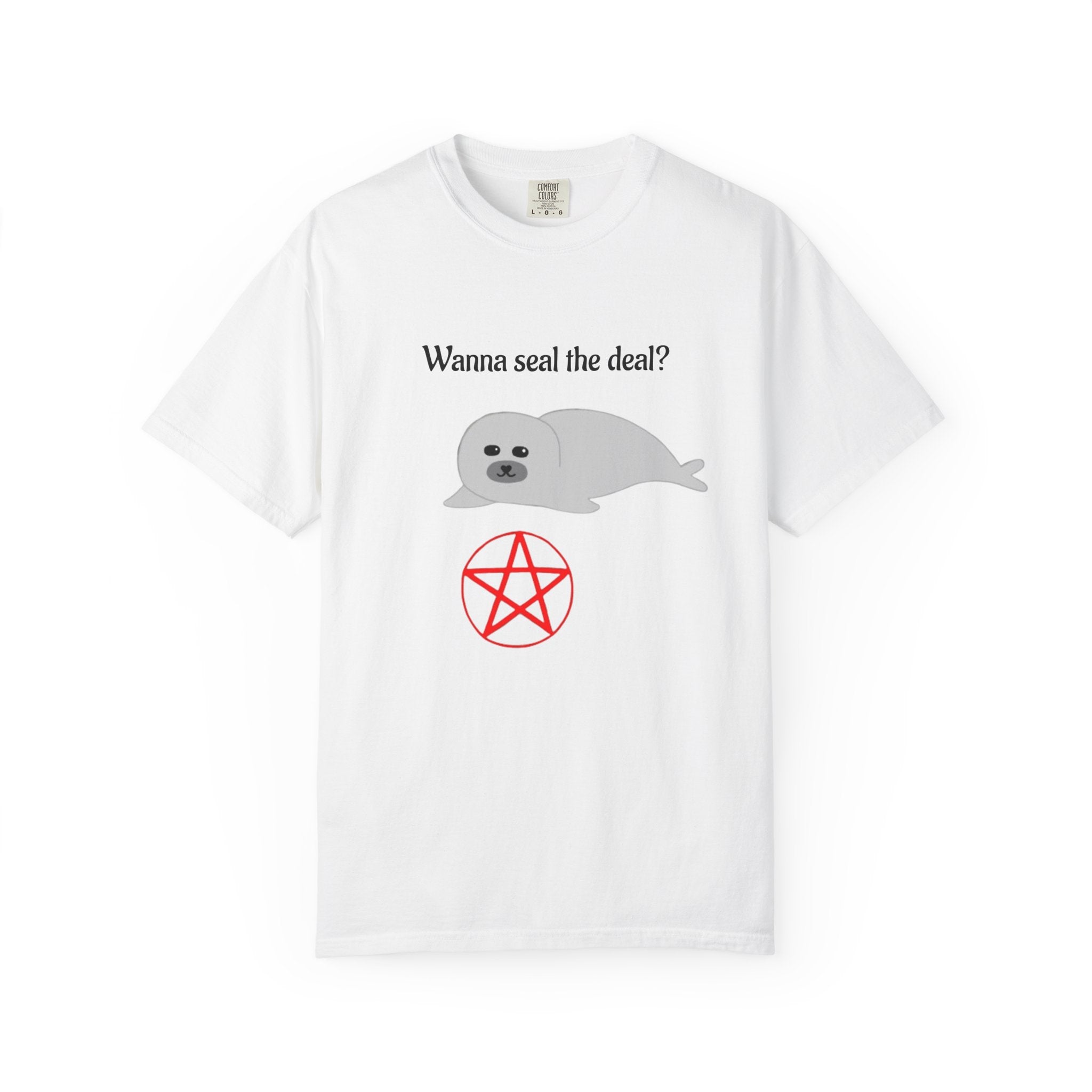 Wanna Seal the Deal? Cute Seal Pentagram T-Shirt