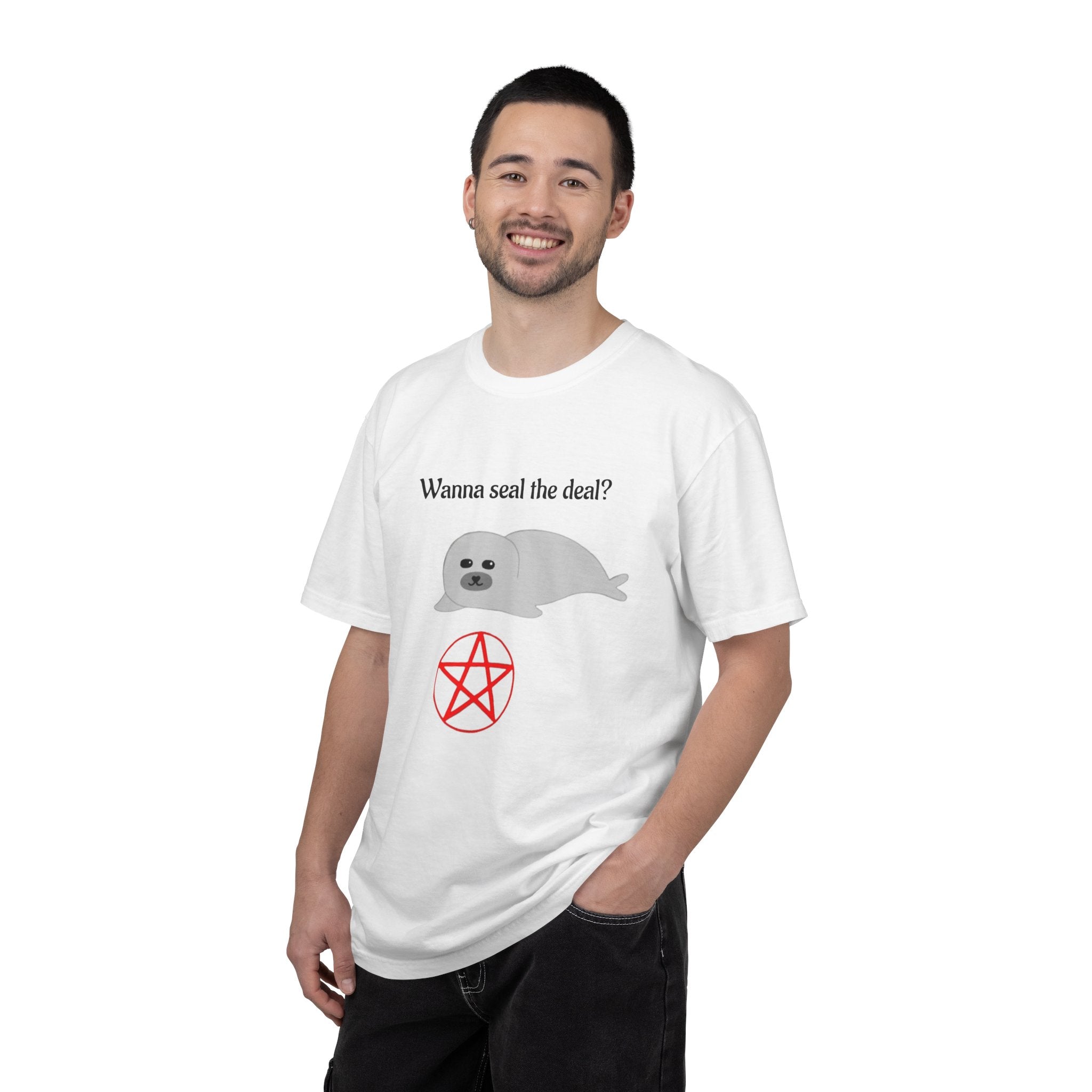 Wanna Seal the Deal? Cute Seal Pentagram T-Shirt